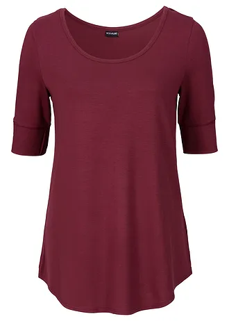 Tričko s kulatým výstřihem, z měkké viskózy