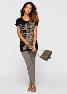 7/8 instapbroek met stretch • taupe • bonprix online shop