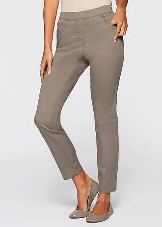 7/8 instapbroek met stretch, Kleur: taupe