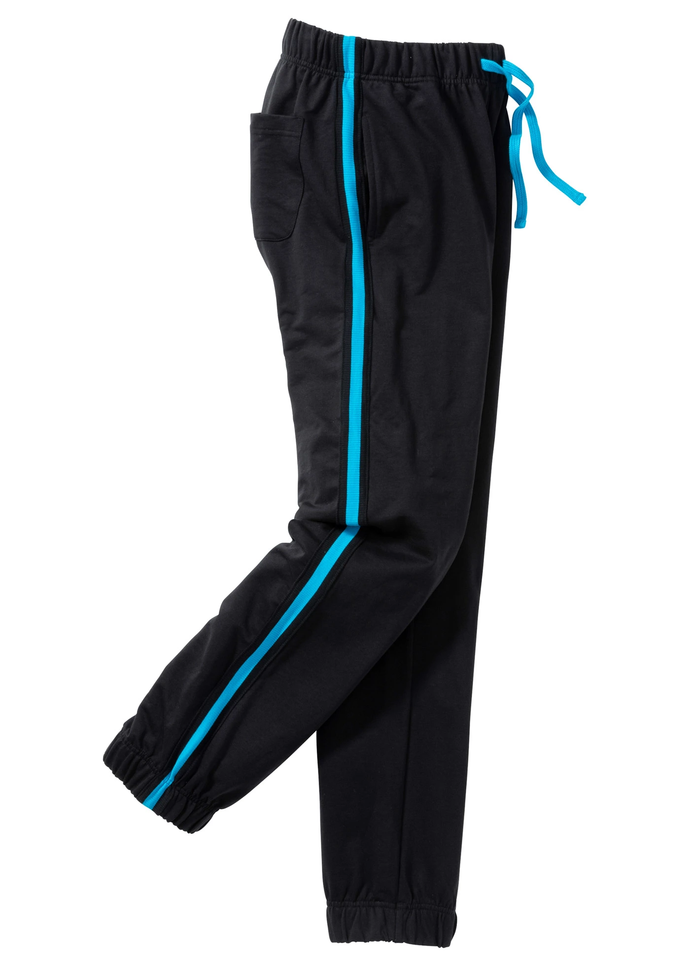 Joggingbroek met contrasterende strepen • zwart • bonprix online shop