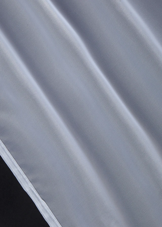 Vitrage Store met gerecycled polyester, effen, Kleur: wit