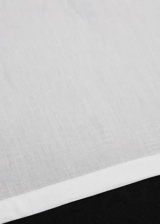 Vouwgordijn met bindkoord en hart van biologisch katoen • ecru • bonprix online shop