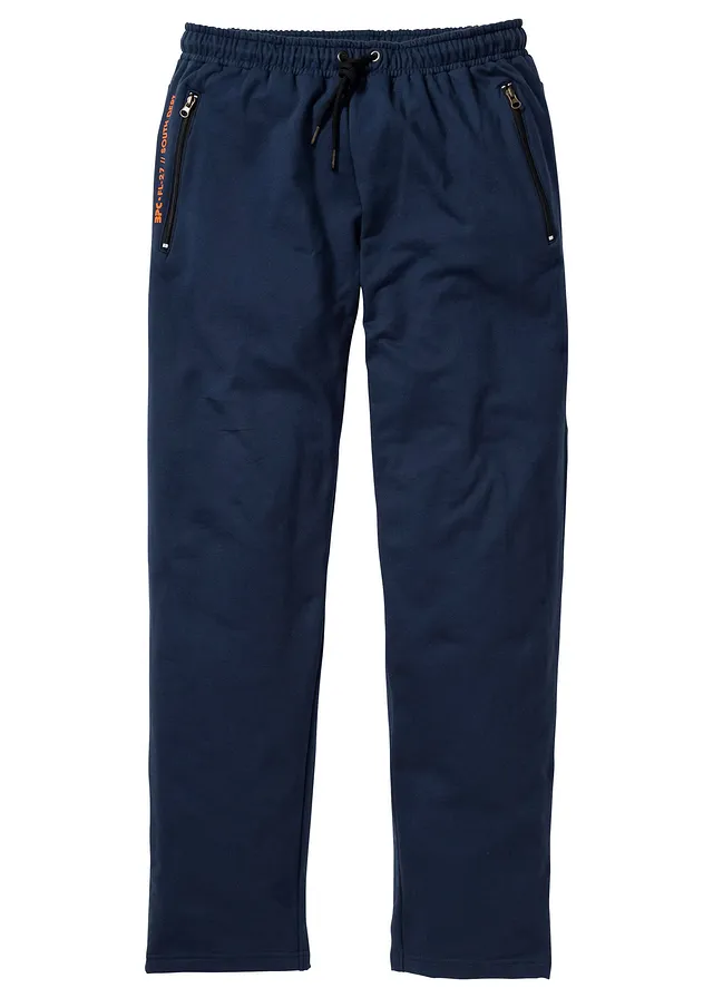 Joggingové nohavice s praktickými vreckami na zips, z bio bavlny