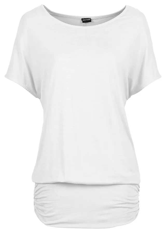 Bluză din material moale cu viscoză • ecru • magazin bonprix