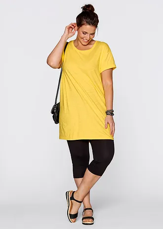 Strečové capri legíny s úzkým střihem (2 ks v balení), barva: bílá + černá