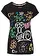 Tricou cu imprimeu, culoare: negru cu imprimeu