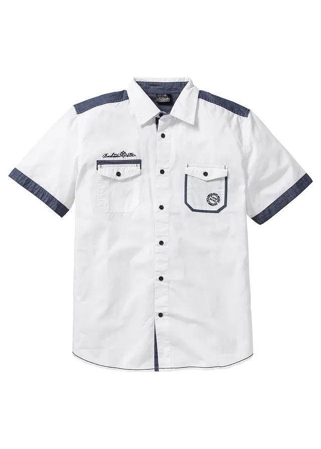 Košeľa s krátkym rukávom, z čistej bavlny