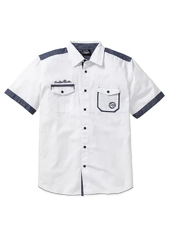 Koszula z krótkim rękawem, z czystej bawełny