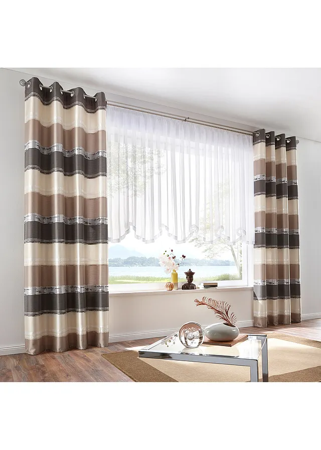 Zvlněná záclona "Elly" (1 ks v balení) • bílá • bonprix obchod