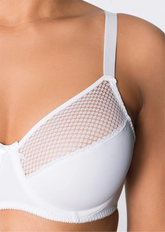 Soutien-gorge minimiseur avec mesh, Couleur: blanc