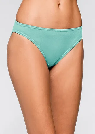 Lot de 10 slips, Couleur: coloris unis + gris clair chiné