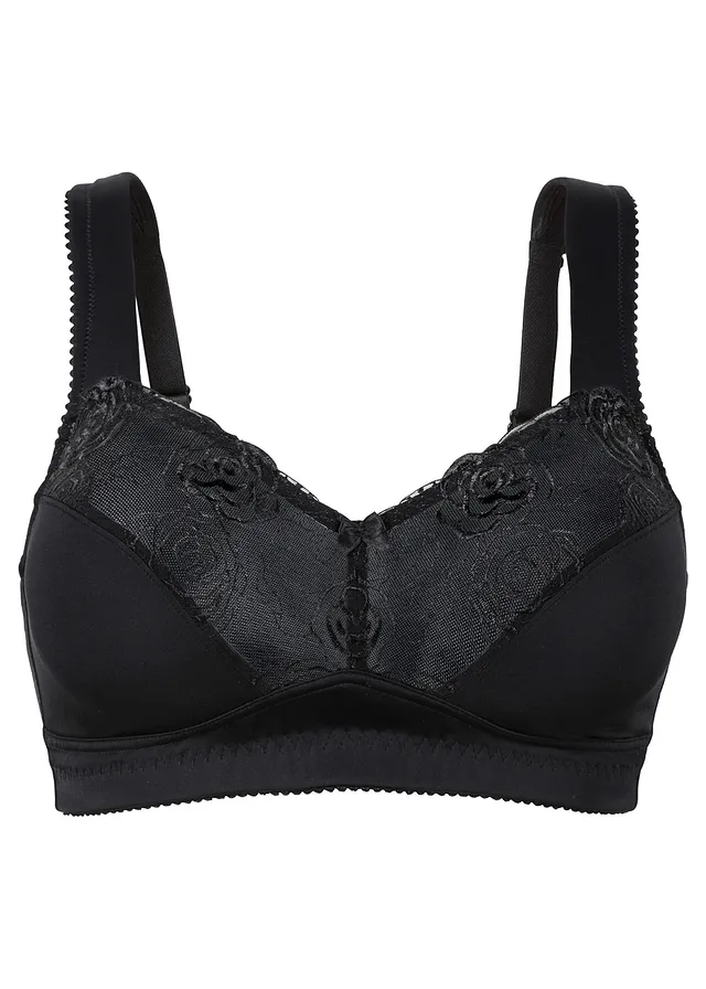 Soutien-gorge minimiseur sans armatures, bretelles rembourrées • noir • Boutique bonprix