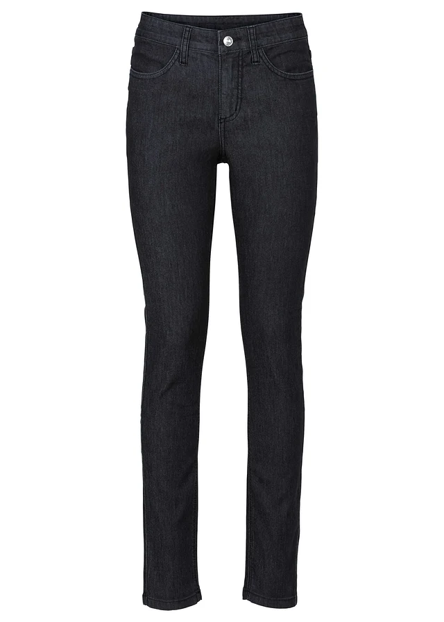 Dżinsy skinny ze średnim stanem, z super stretchem