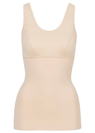 Stahovací top, silný tvarující efekt • pudrová • bonprix obchod