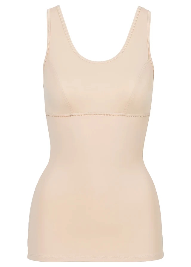 Corrigerende top, sterk corrigerend, Kleur: poudre
