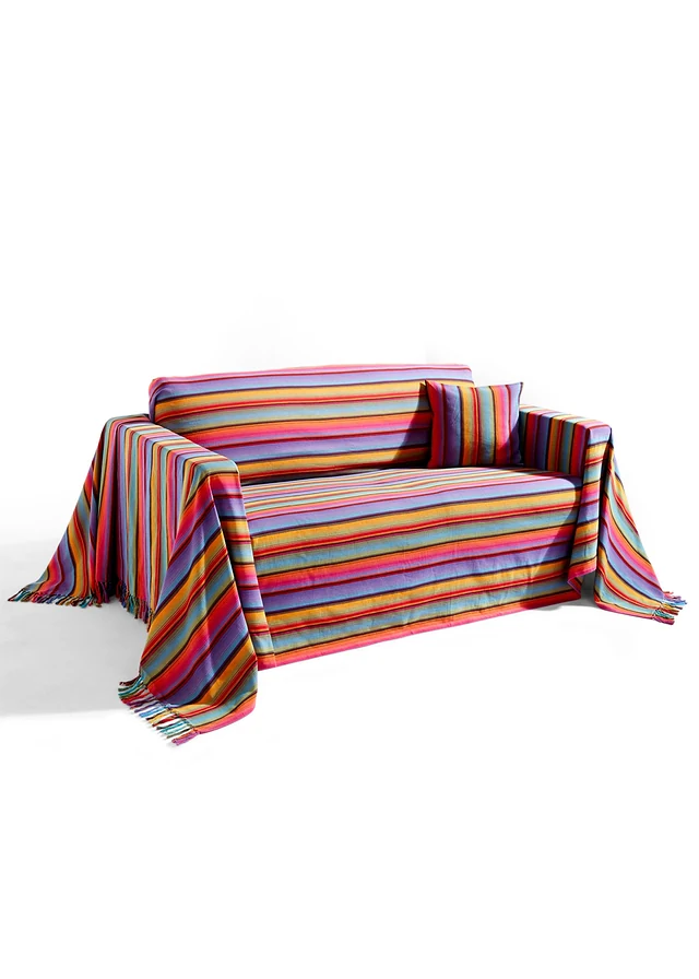 Jeté à rayures • multicolore • product-page.page-title-suffix