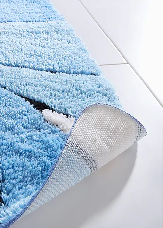 Tapis de bain à longues mèches • bleu • Boutique bonprix