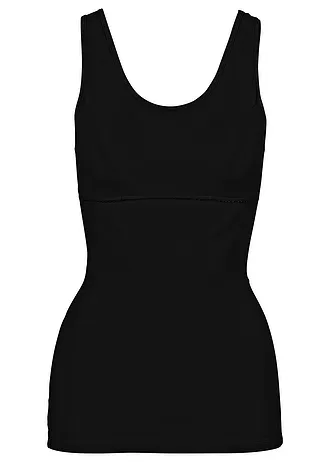 Stahovací top, silný tvarující efekt • černá • bonprix obchod