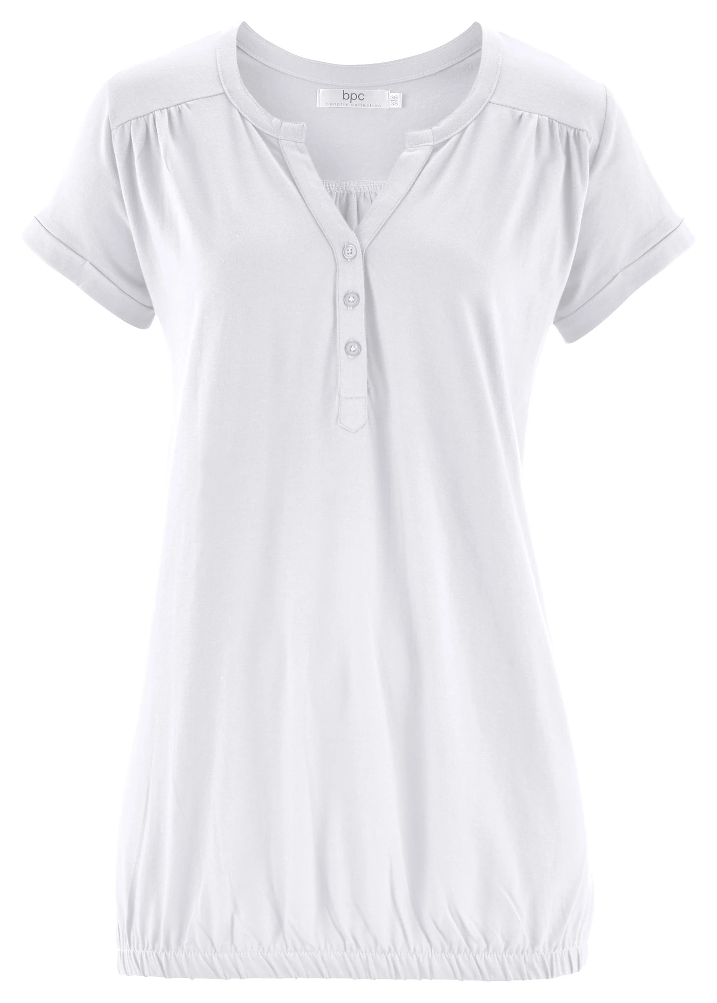 Bavlněné tričko, krátký rukáv • bílá • bonprix obchod