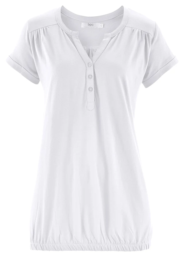 Katoenen shirt, korte mouw