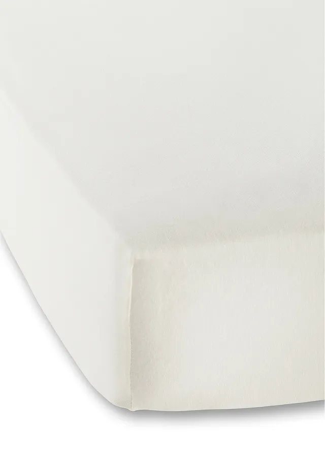 Žerzejové napínací prostěradlo 40 cm • bílá offwhite • bonprix obchod