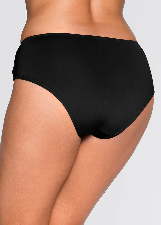 Figi panty z poliamidu z recyklingu, kolor: czarny