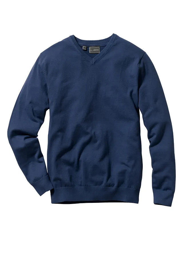 Pulover din tricot fin, din material moale cu bumbac