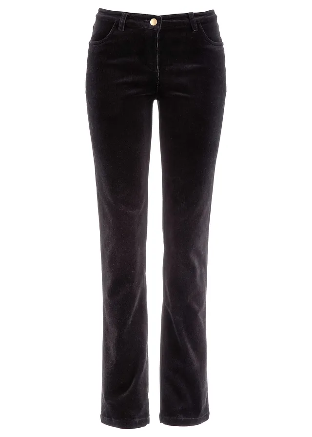 Pantalon extensible en velours côtelé • noir • Boutique bonprix