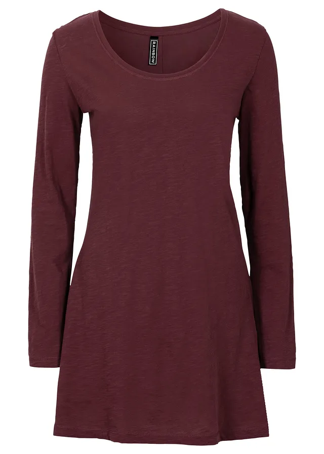 Tričko s dlhým rukávom z čistej bavlny