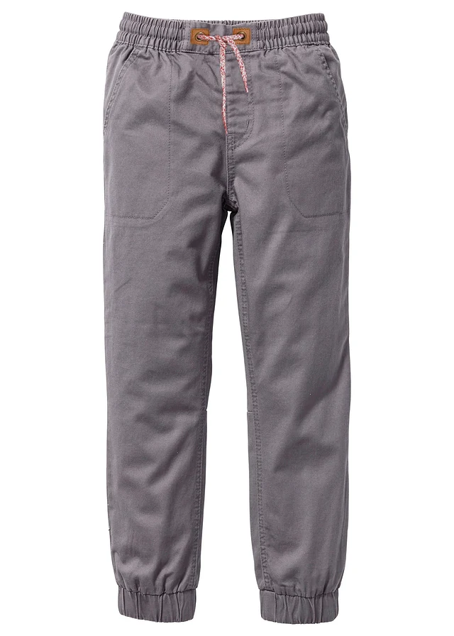Jongens thermobroek met zachte voering van katoen, regular fit, Kleur: rookgrijs