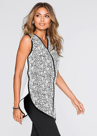 Komplet 12 bransoletek z różnych koralików • czarno-srebrny kolor • sklep bonprix