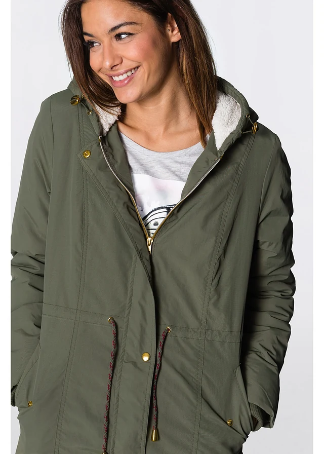 Parka avec polaire peluche • olive • product-page.page-title-suffix