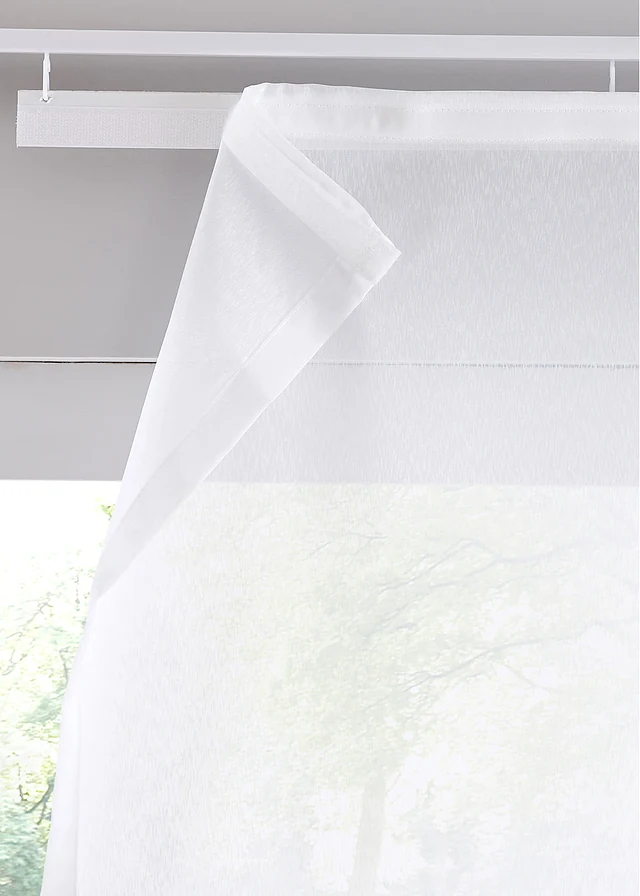 Panneau coulissant en tissu sablé (1 pce) • blanc • product-page.page-title-suffix