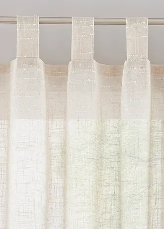 Gordijn met structuur in diverse maten (1 stuk) • ecru • bonprix online shop