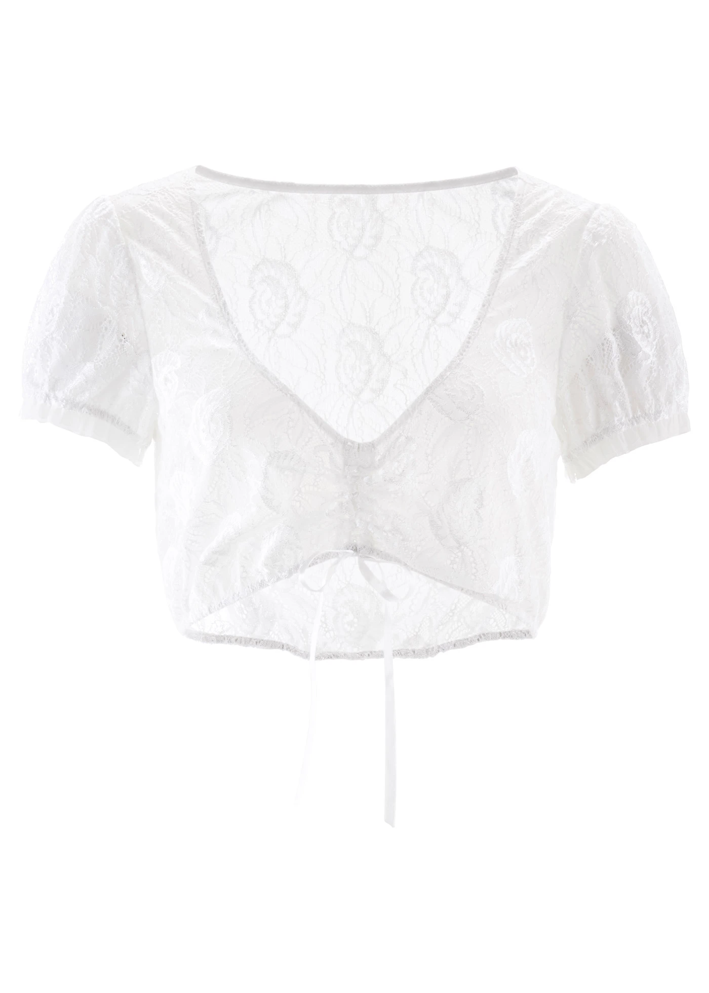 Blouse Dirndl en dentelle • blanc • Boutique bonprix