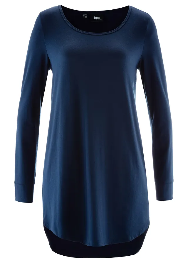 Dlhé viskózové tričko, dlhý rukáv