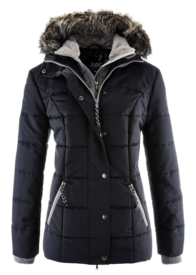 Geacă de iarnă cu aspect 2 în 1