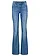 Jean bootcut taille mi-haute, extensible, Couleur: denim bleu clair used