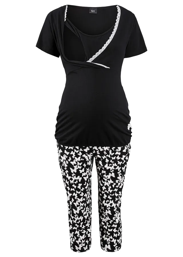 Capri pyžamo na dojčenie, bio bavlna Capri pyžamo na dojčenie, bio bavlna