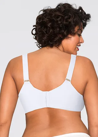 Podprsenka s kosticemi a síťovinou (2 ks v balení), barva: černá + bílá