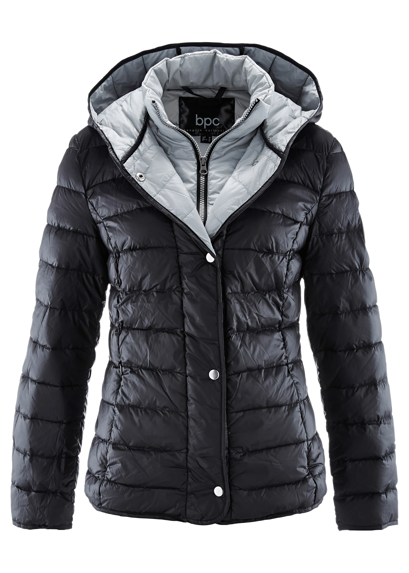 Bunda 2 v 1 "Velmi lehké peří" • černá • bonprix obchod