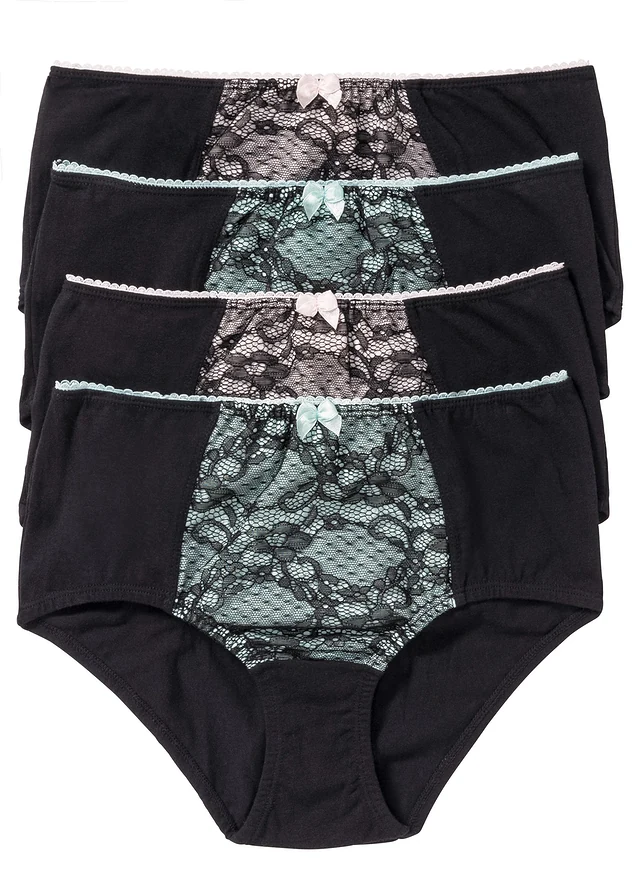 Maxislip met biologisch katoen (set van 4)
