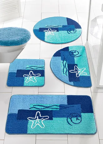 Tapis de bain motifs marins • bleu • Boutique bonprix