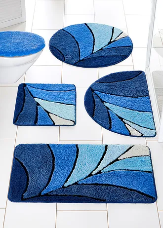 Tapis de bain à longues mèches • bleu • Boutique bonprix