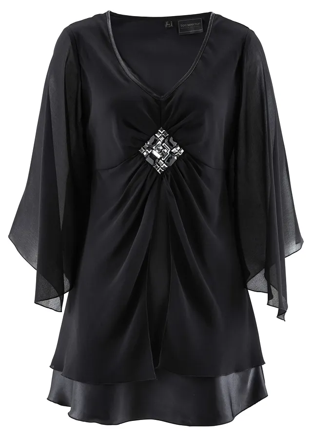 Bluză-tunică • negru • magazin bonprix