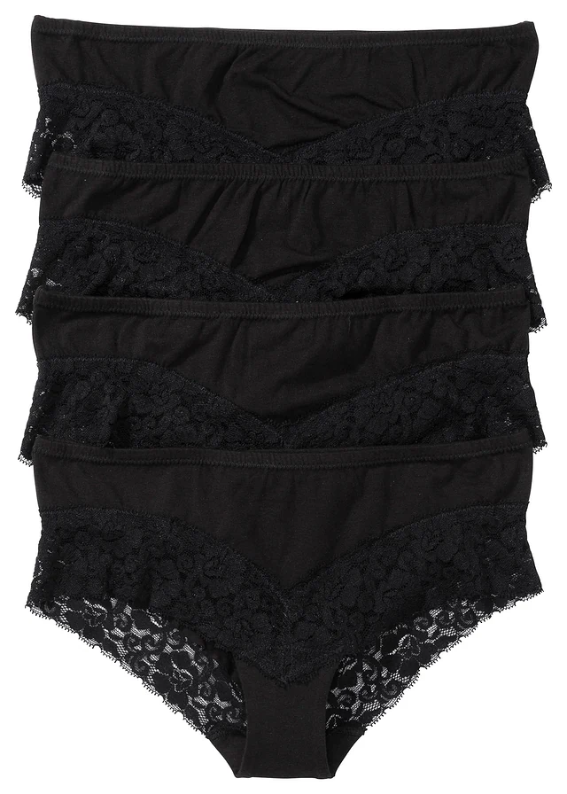 Lot de 4 culottes à dentelle