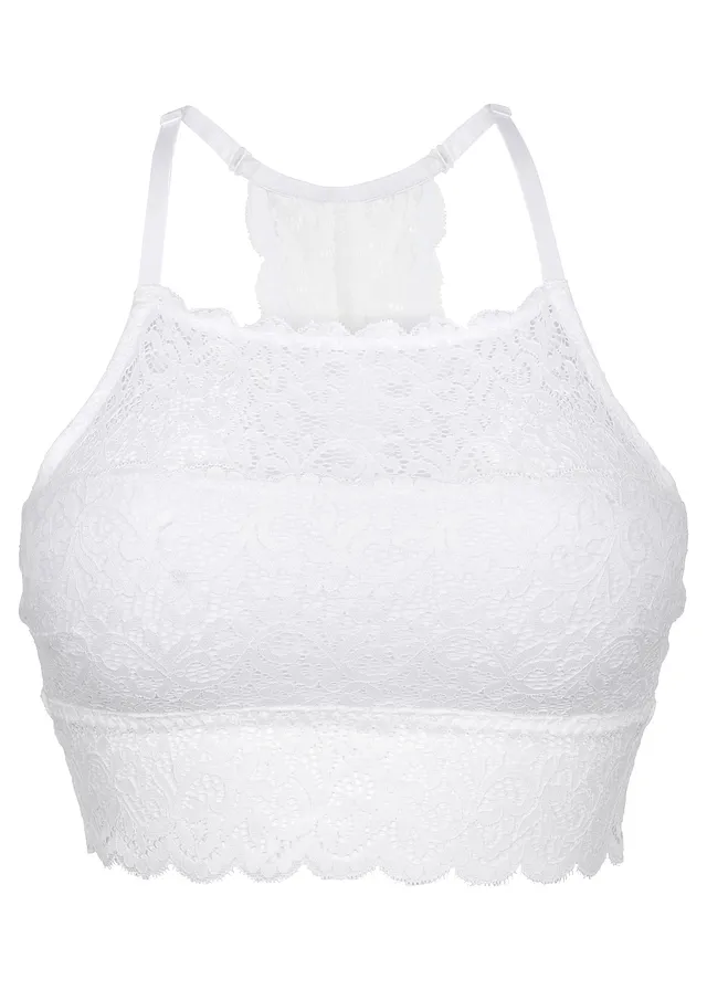 Podprsenkový top s čipkou