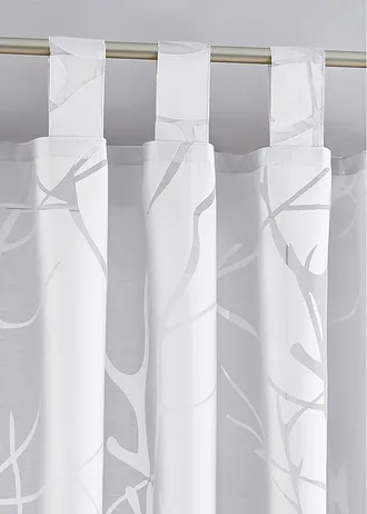 Voilage à motif dévoré (1 pce) • blanc • Boutique bonprix