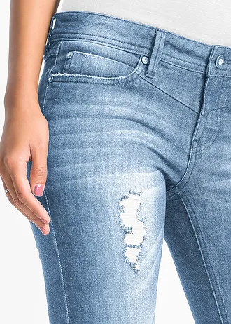 Strečové džíny po kotníky • modrá stone used • bonprix obchod