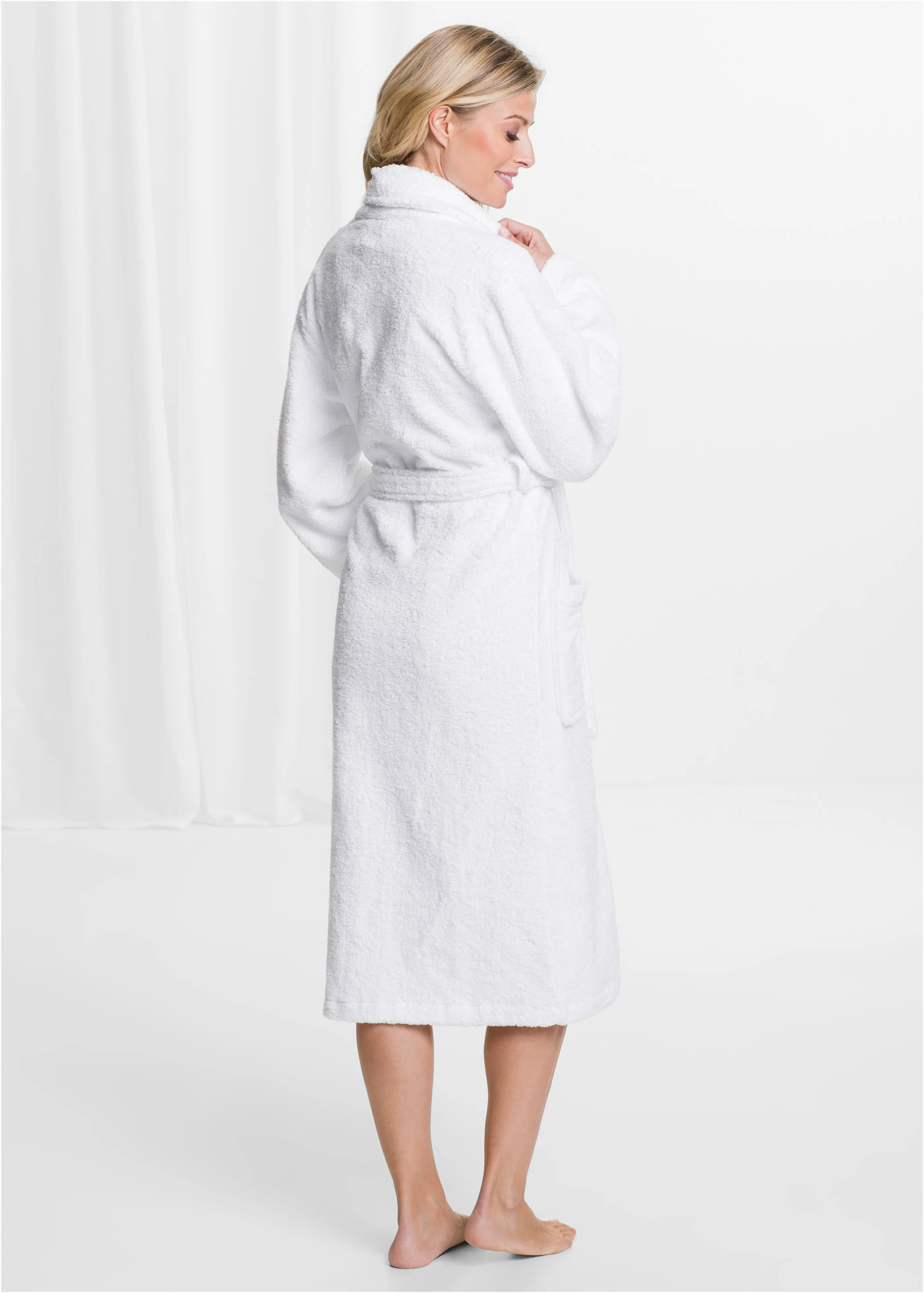 Froté župan z čisté bavlny • bílá • bonprix obchod